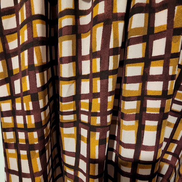 ⚡️⚡️FLASH SALE!!!GAL MEETS GLAM Lindsey Painted Windowpane Tie Neck - Picture 12 of 16